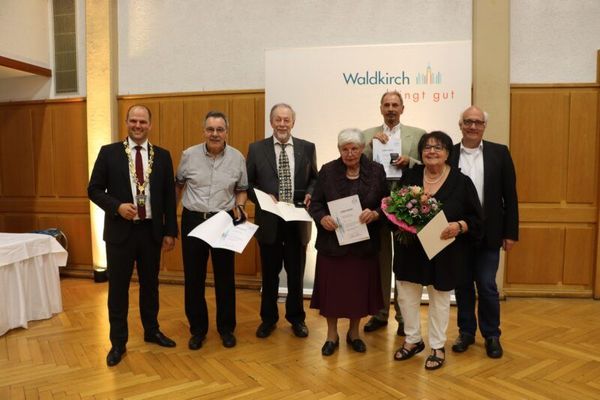 Ehrungen beim Empfang der Stadt Waldkirch