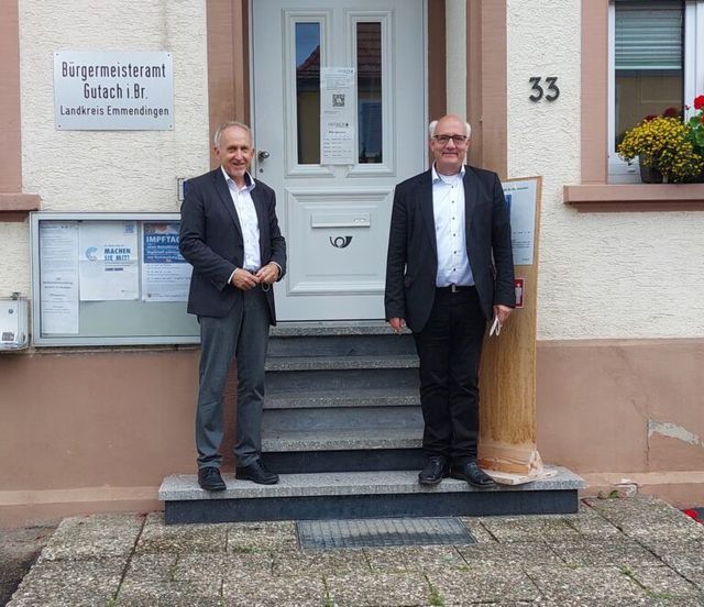 Besuch bei Bürgermeister Singler in Gutach im Breisgau