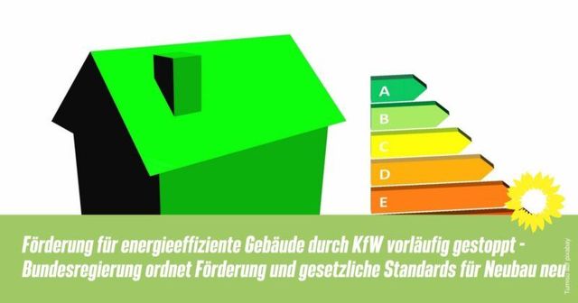 KfW-Förderung energieeffiziente Gebäude vorerst gestoppt