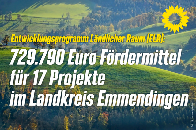729.790 Euro Fördermittel
für 17 Projekte im Landkreis Emmendingen