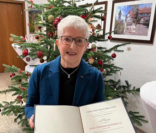 Empfang der Gemeinde Malterdingen für Carola Grasse anlässlich der Verleihung des Bundesverdienstkreuzes