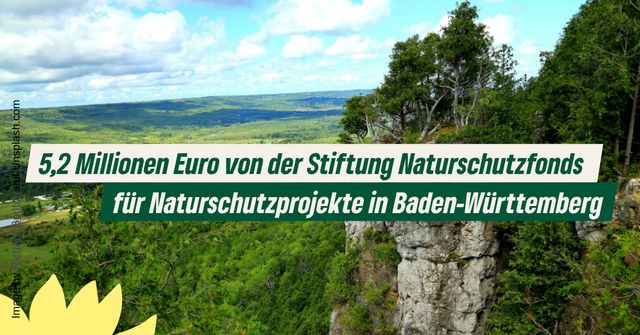 5,2 Millionen Euro für Naturschutzprojekte im Land